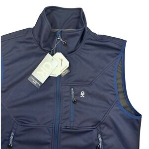 Little Donkey Andy Mens Softshell Vest Navy Blue Water Repellent Stretch Medium